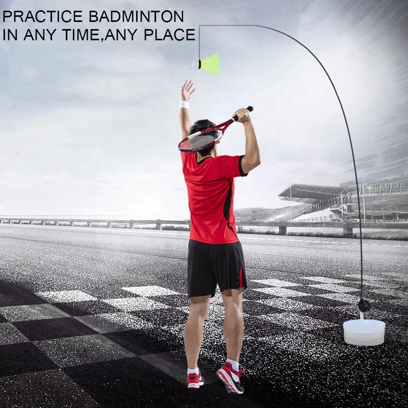 A//B Badminton Trainer,Elastic Badminton Single Play Rebound Practice Swing for Todlers,Children,Adult