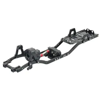

RCtown 313mm 12.3" Wheelbase Prefixal Gearbox Metal Chassis Frame for 1/10 RC Crawler Car Axial SCX10 & SCX10 II 90046