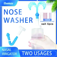 

BMWAY Sinus Rinse Bottle | Nose Wash Cleaner | Neti Pot | Packet Nasal Irrigation for Adult n Kid with 10 wash Salt - 300ml pa