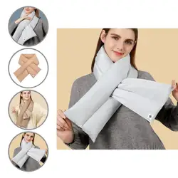 Fashionable Tear Resistant Anti-Static Premium Down Filled Puffer Scarf for Girl Neck Warmer Down Scarf Women Down Scarf