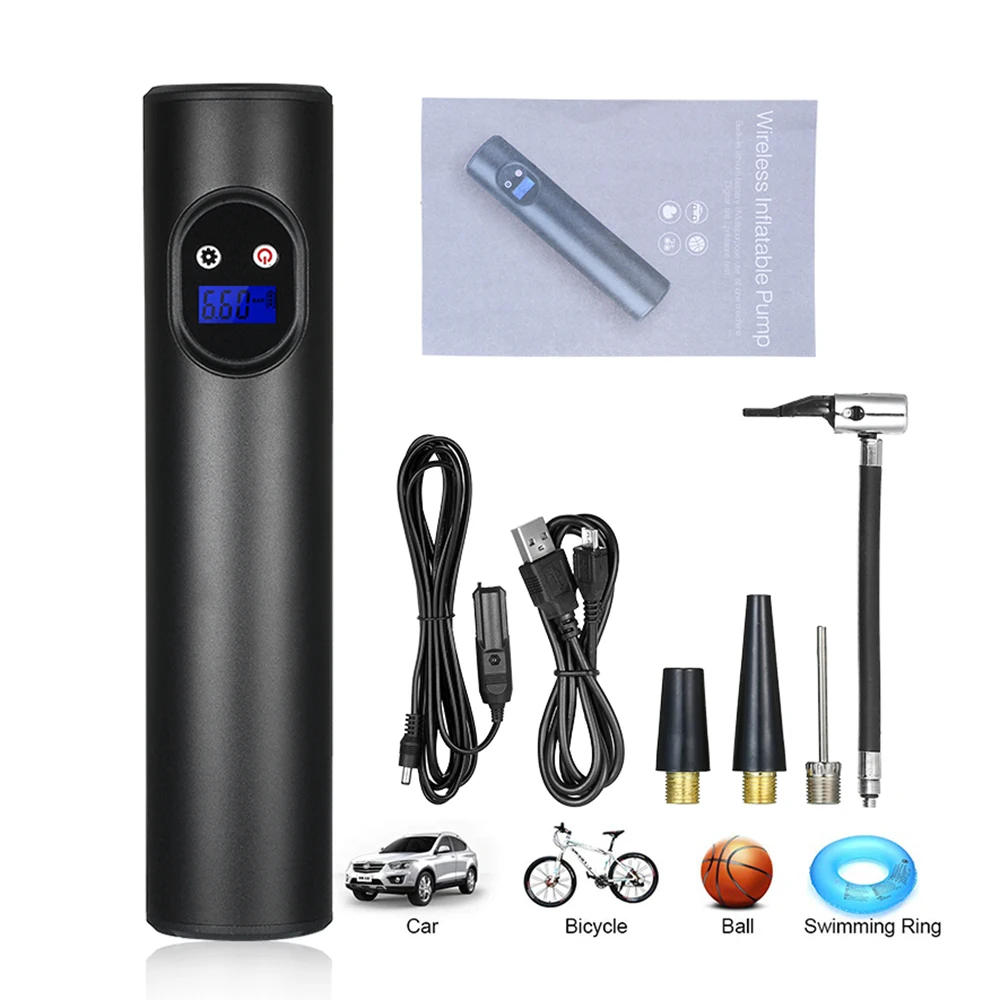 2000mAh 150 psi автомобильный надувной воздушный насос USB интерфейс беспроводной