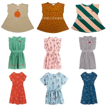

IN STOCK 2019 NEW SUMMER BOBO Mid-calf dress for kids girls summer LONG dress