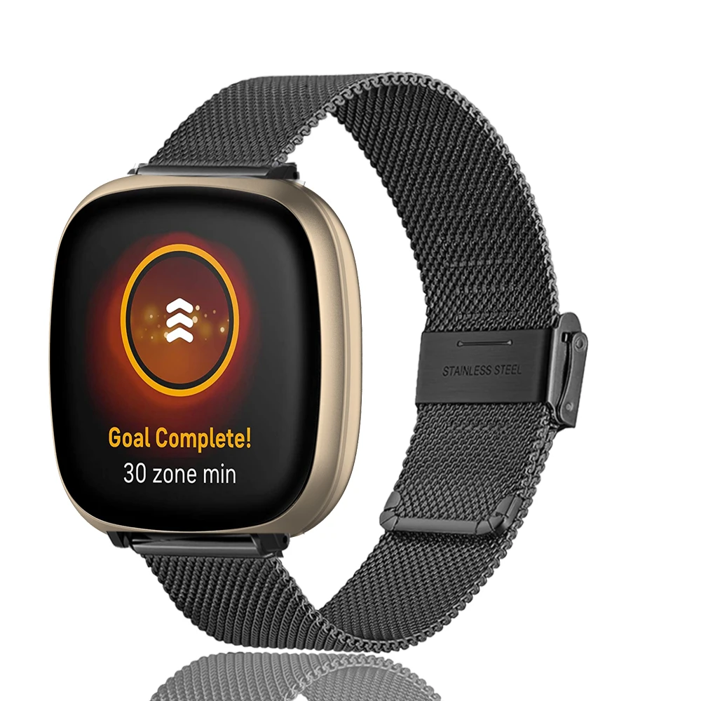 

Metal Stainless Steel Wrist bands Watch For fitbit Versa3/Sense Bracelet Strap Replacement Band for fitbit Versa 3 Watchband