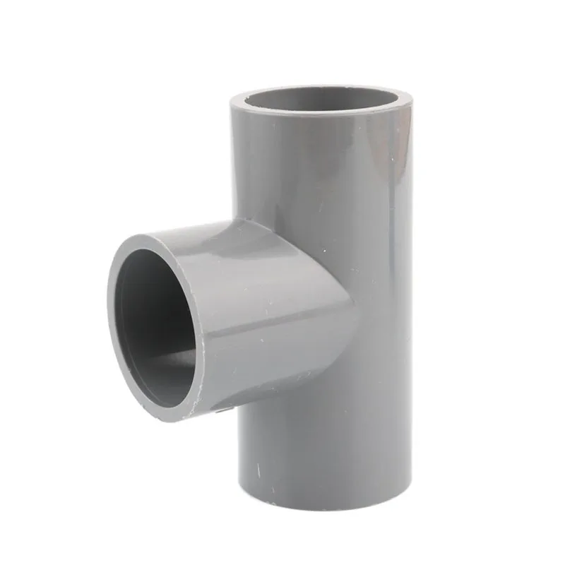 1pc 20 25 32 40 50mm PVC Pipe Tee connector Garden Irrigation 3 Way Joints  Tube T Adapter Water Pipe Fittings