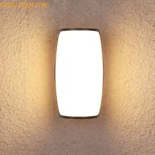 Epistar Светодиодный светильник для улицы, водонепроницаемый садовый настенный светильник, алюминиевые настенные лампы 12 Вт, передняя дверь, балкон, коридор, европейский светильник для крыльца