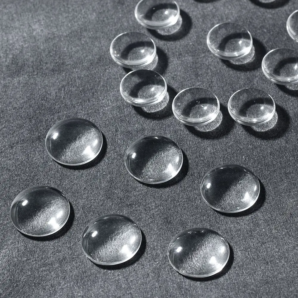 10 Pcs 25mm 30mm Round Transparent Glass Cabochons Flat Back Inserts-tray DIY Crafts Eco-friendly Jewelry Making New Accessories | Украшения