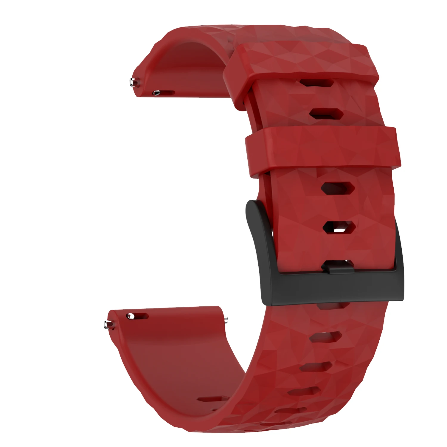 Silicone Wristband Bracelet in 24mm for Outdoor and Athletic Watches