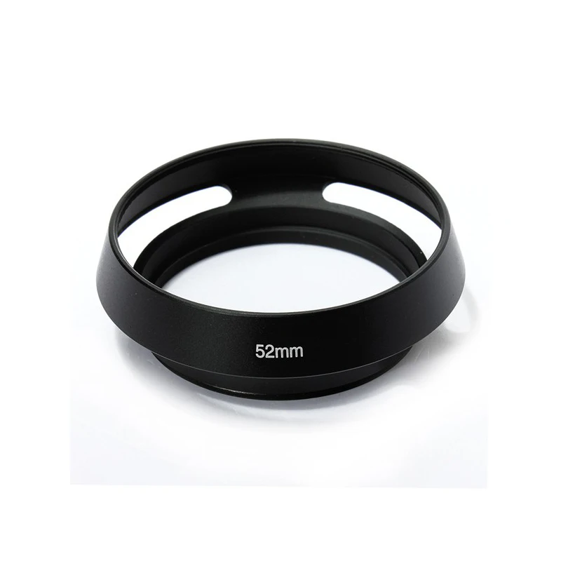 40,5 43 46 49 52 55 58 62 67 мм черные вентилируемые изогнутые металлические бленды для объектива камеры Leica M для Pentax для S& ny для Olympus