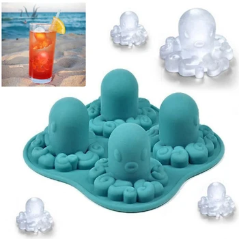 

Adorable Octopus Mold Silicone Trays Kitchen Tools Clay Cake Mold DIY Cube Maker Ice Lattice Household Gadgets 13 * 3.9 * 13 cm