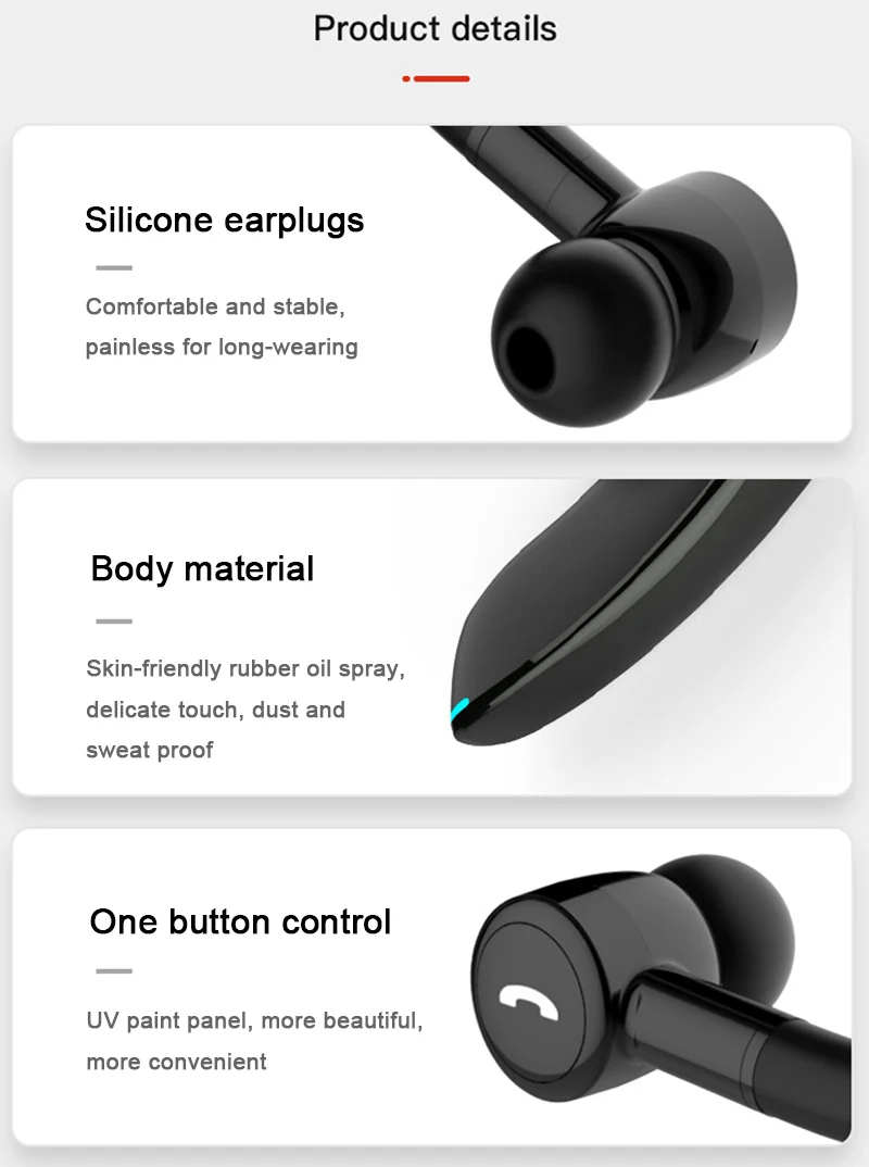 Lesiri Business Bluetooth Headset F900 Wireless Earphone Car Bluetooth V5.0 Phone Handsfree MIC Music for iPhone Xiaomi Samsung (10)