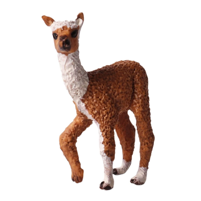 

Alpaca Figurine Toy Wild Animal Solid Static Model Alpaca Plastic Children'S Toy Hand-Made Ornaments