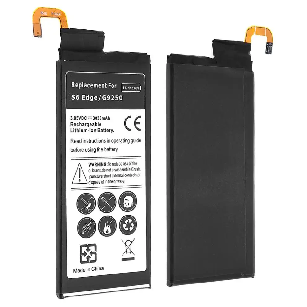 

EB-BG925ABE 3.85V 3030mAh Rechargeable Built-in Li-ion Replacement Battery Phone Accumulator fit for Samsung New