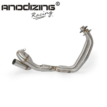 

Motorcycle Full Exhaust System Front Tube Pipe Slip On For Yamaha MT07 MT-07 FZ07 FZ-07 2014-2018 XSR700 Tracer 2016-2017