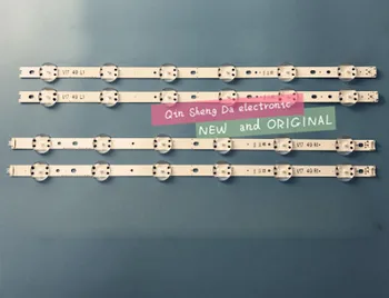 

New 10set=40 PCS LED strip For LG 49UV340C 49UJ6565 49UJ670V V17 49 R1 L1 ART3 2862 2863 6916L-2862A 6916L-2863A
