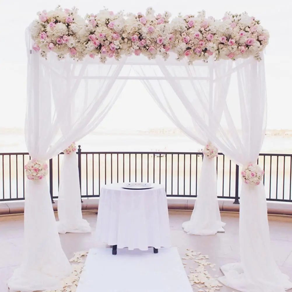 6 5 м прозрачный тюль рулон Марли Свадебная вечеринка для стула сделай сам шторы