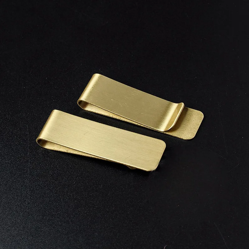 

20pcs Brass Metal Money Clip Portable Dollar Cash Clamp Holder Bank Card ID Clip Business Banknote Folder