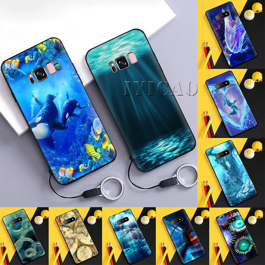 Обои с изображением подводного мира Мягкий силиконовый чехол для телефона samsung A3