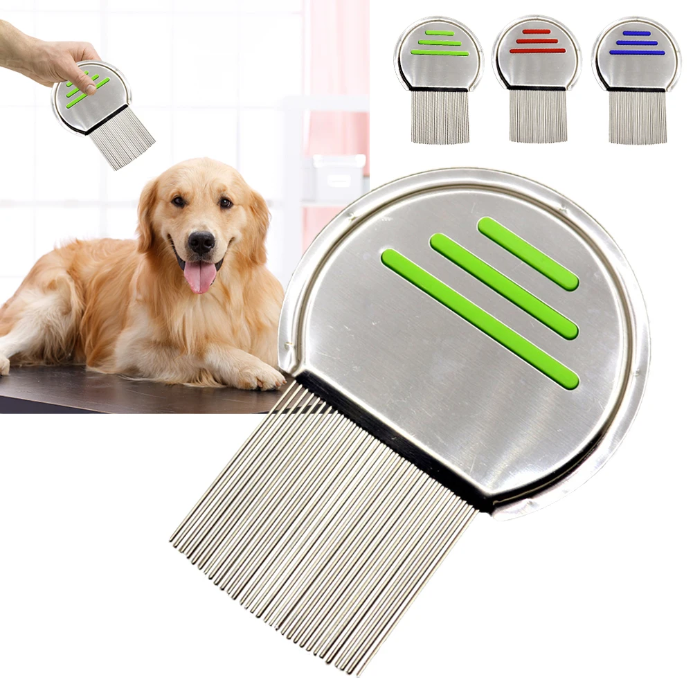 Pet Flea Comb Lice Comb Nit Free Hair Rid Headlice Stainless Steel