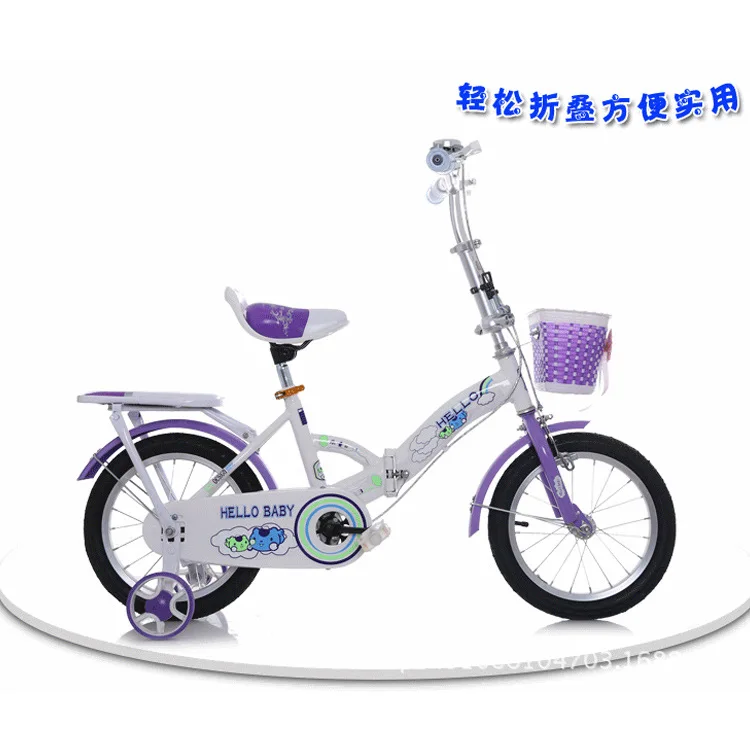 Discount Multifunctional children folding bicycle 12 inch baby bicycle bicycle stroller 1