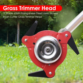 

2pcs 3 Blades/6 Blades 65Mn Steel Weeding Head Lawn Mower Grass Trimmer Head Weed Brush Cutting Head Garden Power Tools
