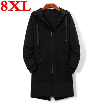 

New plus Size 8XL 7XL high quality Spring Autumn Windbreaker New Men's Jackets Windproof Men's Leisure Section Coat Jacket