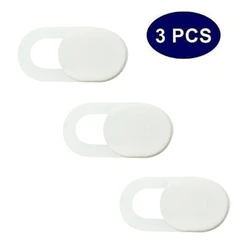 Ultra-Thin Webcam Privacy Covers - Mini Size, 3-Pack (WHITE)