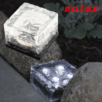 

Solar LED Light Bright Deck Outdoor White Lamp Ground