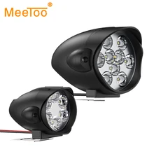 12V рабочий свет светодиодные электрические автомобильные фонари 6500K прожектор фара мотоцикла противотуманная фара для авто Мотоцикл Внедорожный Скутер ATV Лодка