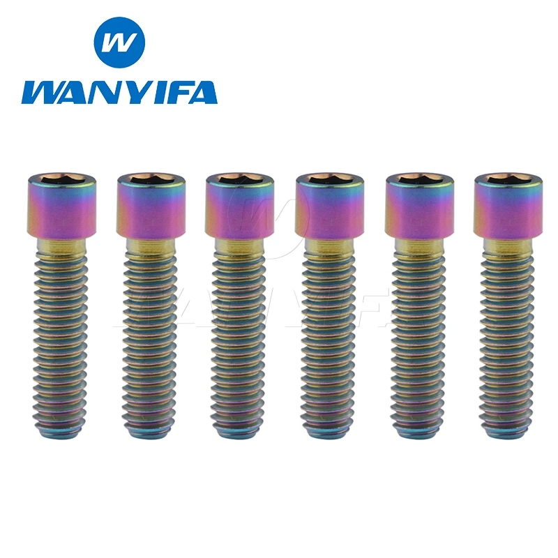 M4x13.5 rainbow Болты коробки передач waniifa M4x10 13,5 15 20 мм GR5 титановые болты с головкой винты для Велосипедный переключатель - Цвет: M4x13.5 rainbow
