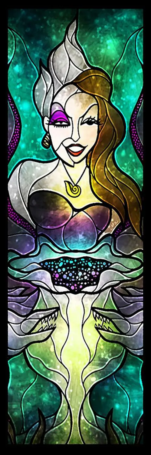 Soft Snow Stained Glass Official Diamond Painting Kit, Diamond Art