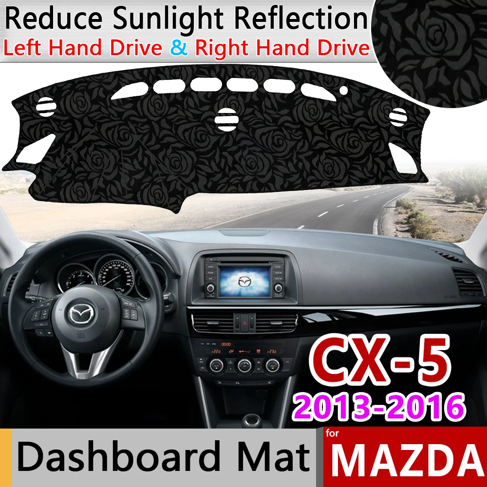 

for Mazda CX-5 2013 2014 2015 2016 KE Anti-Slip Mat Rose Pattern Dashmat Dashboard Cover Pad Sunshade Cape Accessories CX5 CX 5