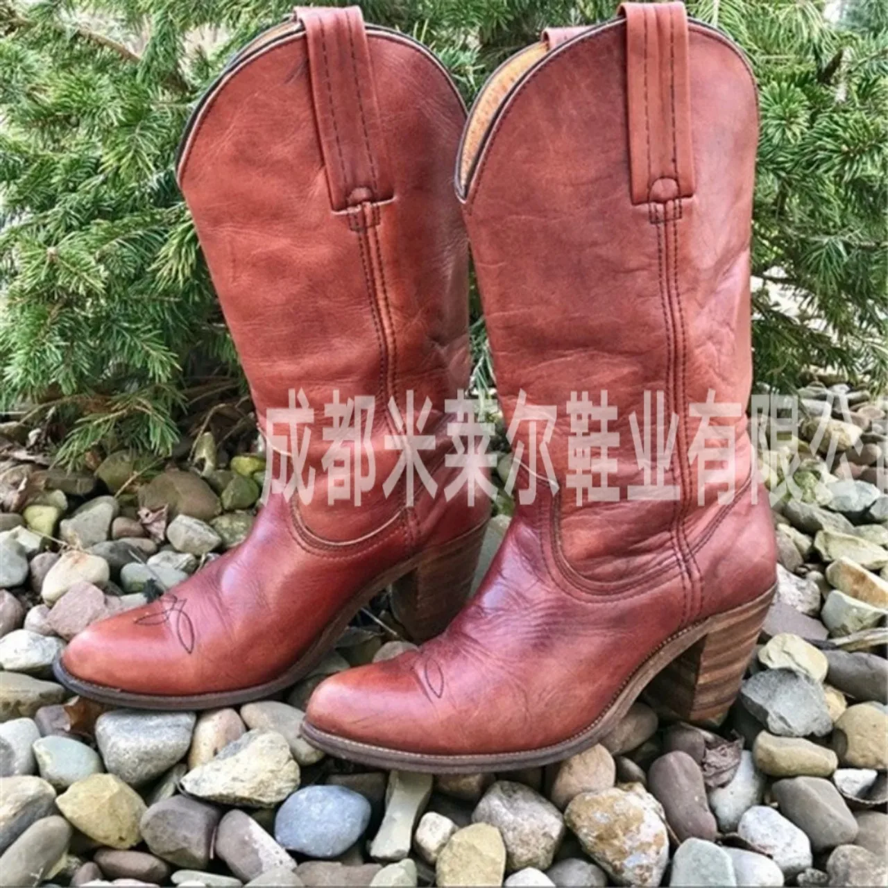 

Separate Station New Style Unisex round-Toe Europe And America WOMEN'S Leather Boots Side Zipper Martin Boots Thick Wear-Resista