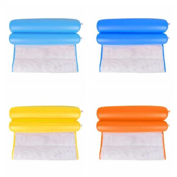 

2019 Outdoors Floating Bed Inflatable Hammock protection PVC Sofa Air Mattress Net Foldable Dual Backrest Recliner Swimming Pool