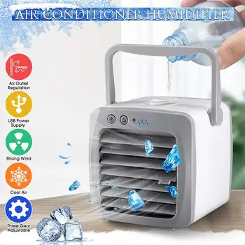 

Mini Portable Air Conditioner 7 Colors Light Conditioning Purifier Home Car Office USB Mini Humidifier Desktop Air Conditioner