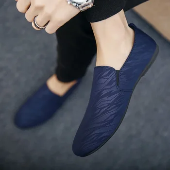 

Coslony Men Loafers Casual Shoes Men 2020 Spring Summer Canvas Men Shoes Light Breathable Fashion Flat Footwear