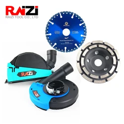 RAIZI 4.5/5inch Multi Purpose Vacuum Brazed Diamond Saw Blade Disc 5in Cutting Dust Shroud 125mm Grinding Cup Wheel Dust Shroud