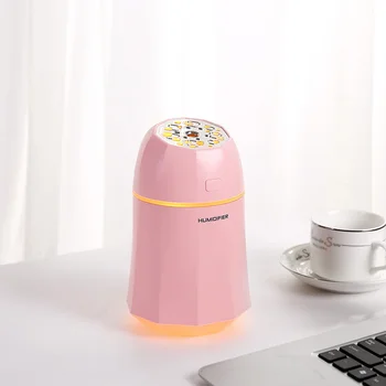 

Creative Air Humidifier USB Desk With Mini Fan and Night Lamp Portable Car Steam Humidifier Cooler Pure Air For Home Office