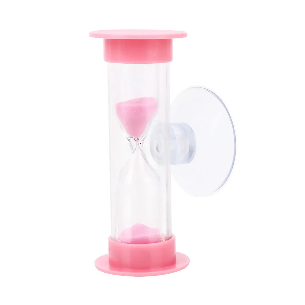 Красочные песочные часы с присоской, аксессуары, игрушечный прибор, подарок, таймер для душа ABS, инструмент для купания, домашние песочные часы, игрушки для ванной - Цвет: Pink