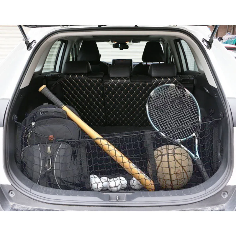 Rete Elastica Universale Per Bagagliaio, In Nylon Resistente, Organizer Per Auto, Camion E SUV, Dimensioni 90x40 Cm Estensibili - 3