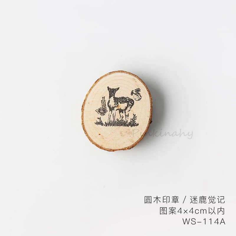 Vintage Natural Plants Rabbit Cat decoration stamp wooden rubber stamps for scrapbooking stationery DIY craft standard stamp - Цвет: 4