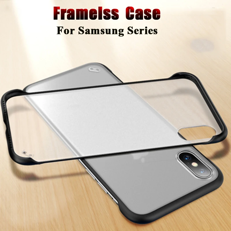 

Frameless Bumper Case For Samsung Galaxy Note 10 9 8 S10 5G S9 S8 Plus Case Transparent Back Phone Cover For Samsung S10 Cases