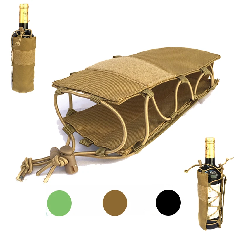 

Outdoor Tactical Military Molle Kettle Bag Multifunction Water Cup Set Mountaineering Travel By Walking Cup Bag.