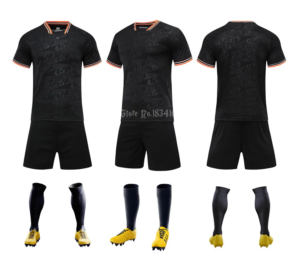 Soccer Training Suit Men Customize Youth Soccer Jersey Blank Sport Kit Blank Uniform Print Professional Clothing Short Sleeve