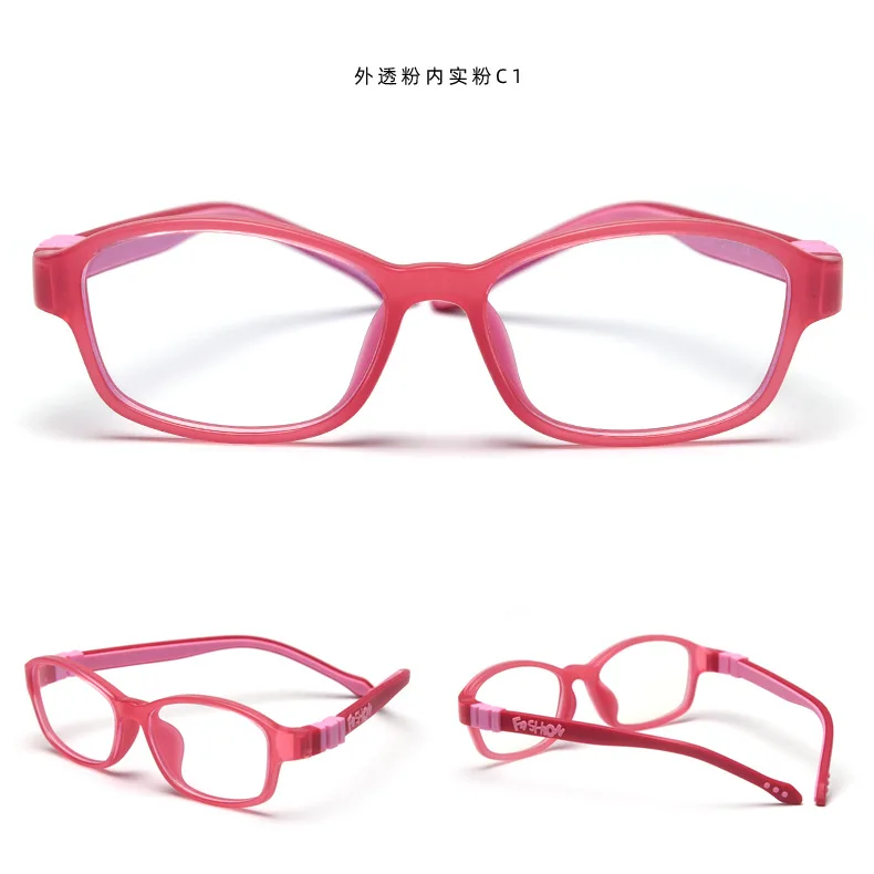 Анти-синий свет оптические детские очки в оправе силиконовые очки детские гибкие защитные детские очки с диоптриями