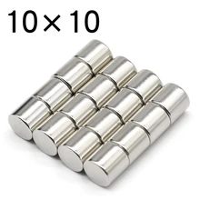 5/10/20/50 Pcs 10x10 Round NdFeB Neodymium Magnet N35 Super Powerful Small imanes Permanent Magnetic Disc