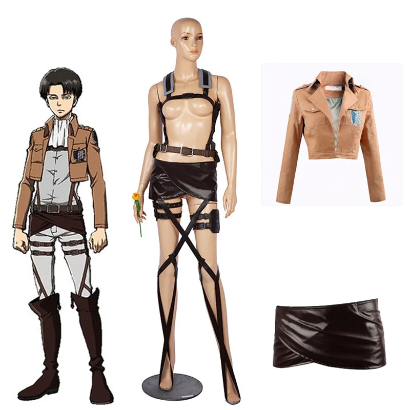 Anime-quente-ataque-em-titan-cosplay-shingeki-nenhum-kyojin-jaqcorps-saia-de-couro-hookshot