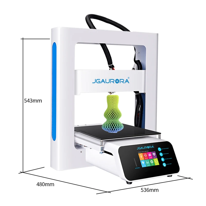 3D принтер JGMAKER A3S с металлической рамой и филаментом быстрой сборки функция