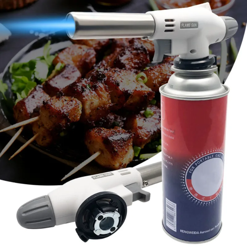 

Gas Torch Flame Gun Blowtorch Cooking Soldering Butane AutoIgnition Gas-Burner Lighter Heating Welding Gas Burner Flame