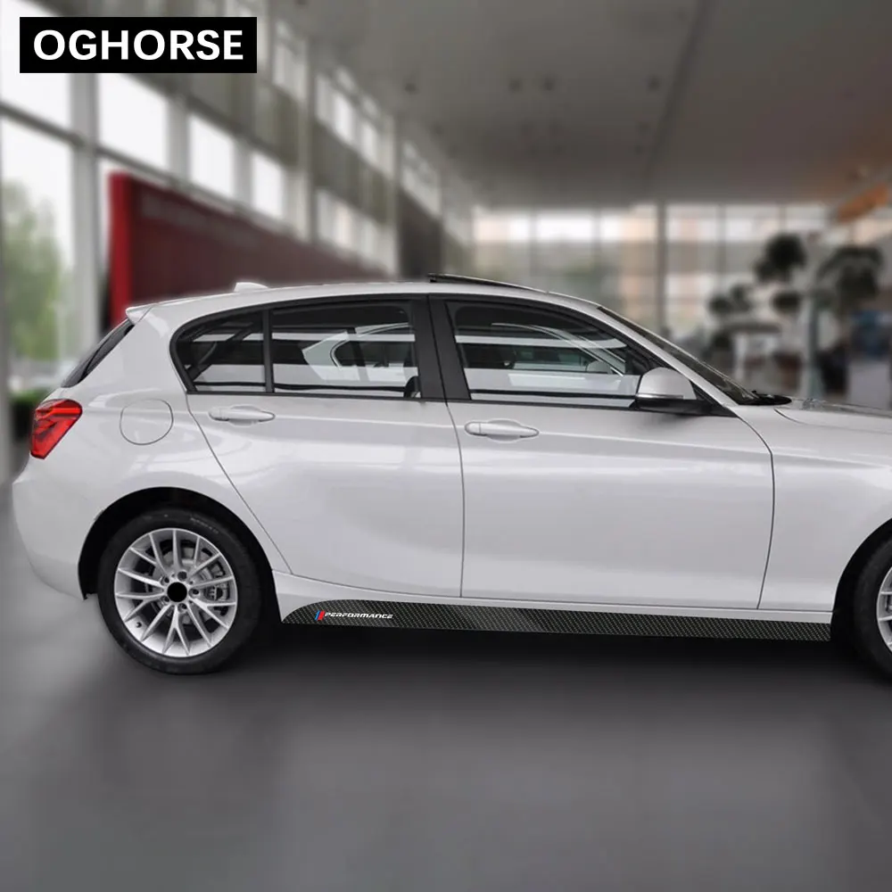 M Performance Car Door Side Stripe Sill Skirt Sticker Decal M SPORT Style for BMW 1 Series F20 F21