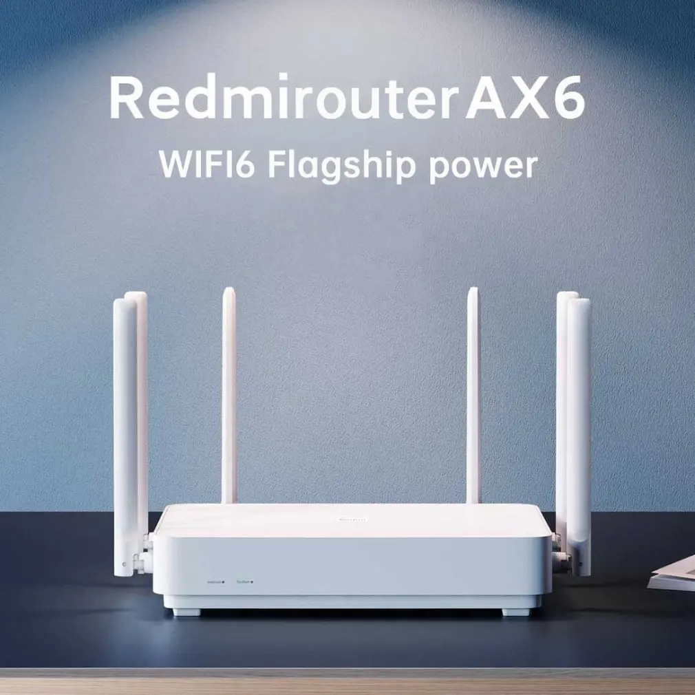 

Xiaomi Redmi Router AX6 WiFi 6 6-Core 512M Memory Mesh Home IoT 6 Signal Amplifier 2.4G 5GHz Both 2 Dual-Band OFDMA